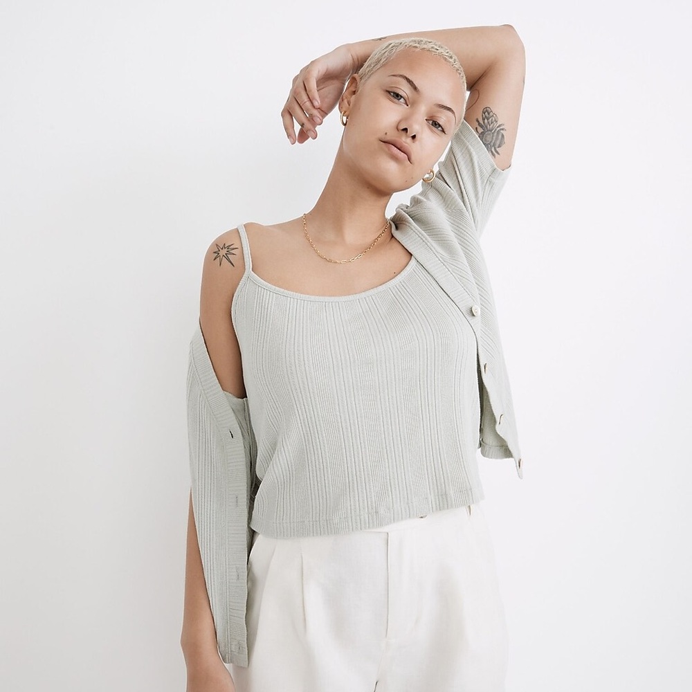 Madewell Pointelle Cardigan Twin Set